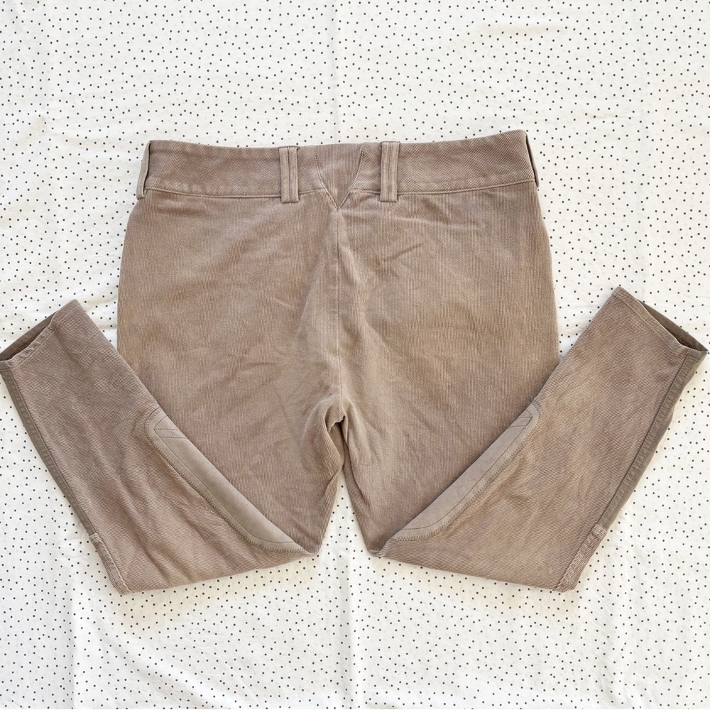 Bundle of 2 Women’s Ariat Corduroy Breeches Size 34R in Taupe Riding Equestrian - Picture 7 of 8